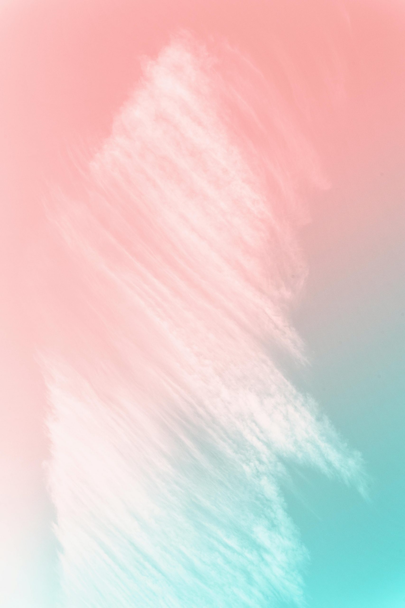 A dreamy pastel sky with soft clouds, ideal for backgrounds or wallpapers.
