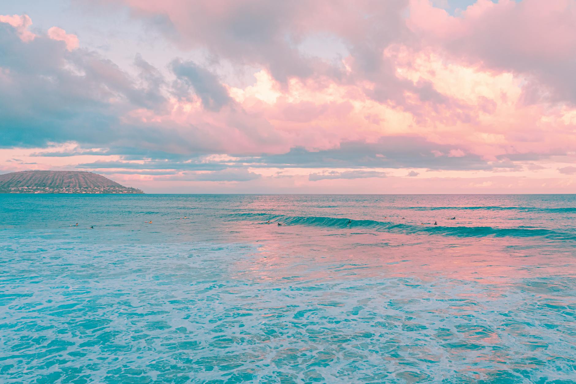 blue sea under white clouds