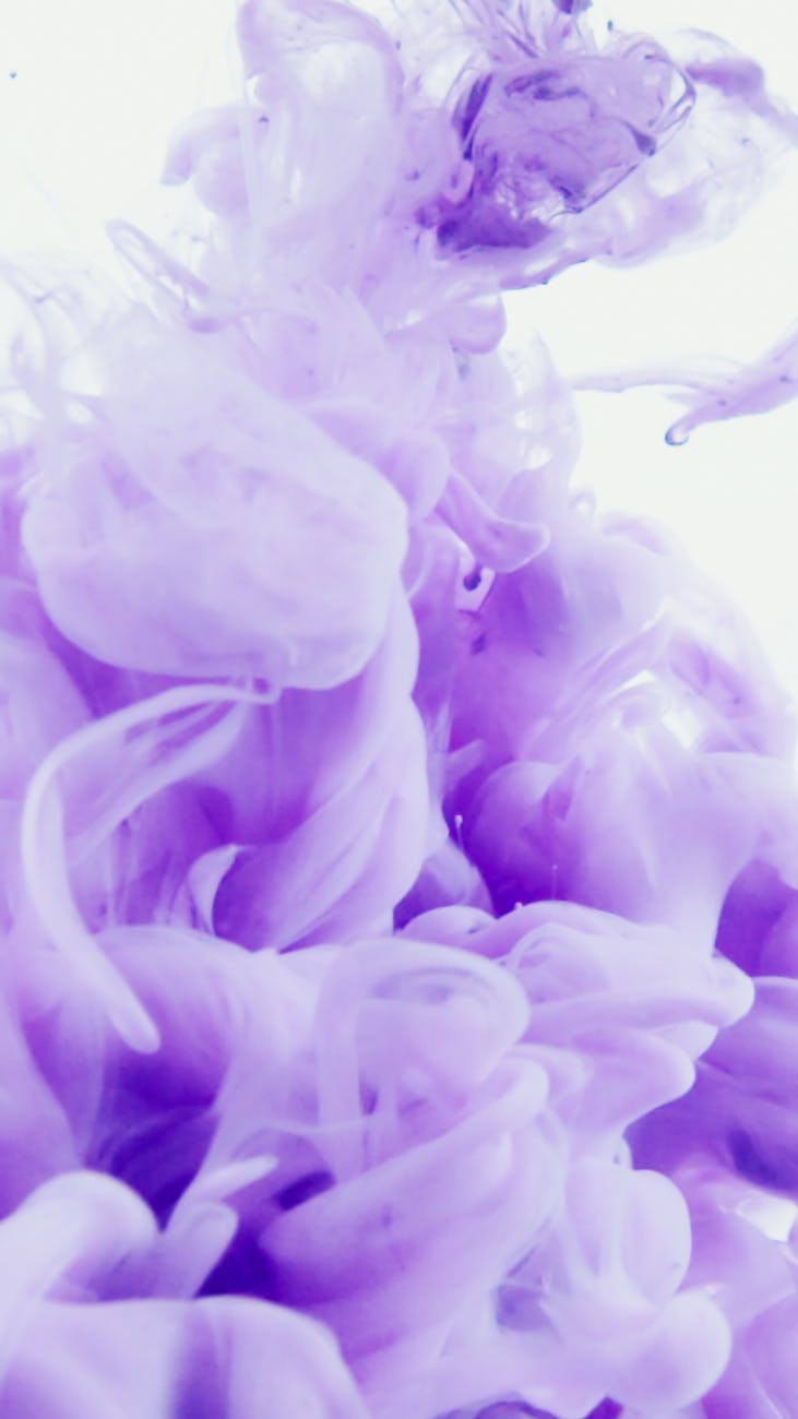 purple smoke on white background
